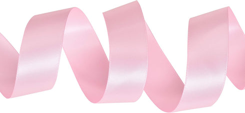 YAMA Double Face Satin Ribbon - 1 Inch 25 Yards for Gift Package Wrapping,Floral Design,Hair Bow Clip Making,Crafting,Sewing,Wedding Decor, Pink...