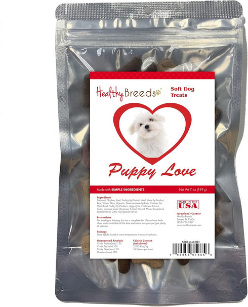 Healthy Breeds Maltese Puppy Love Soft Chewy Treats 7 oz...