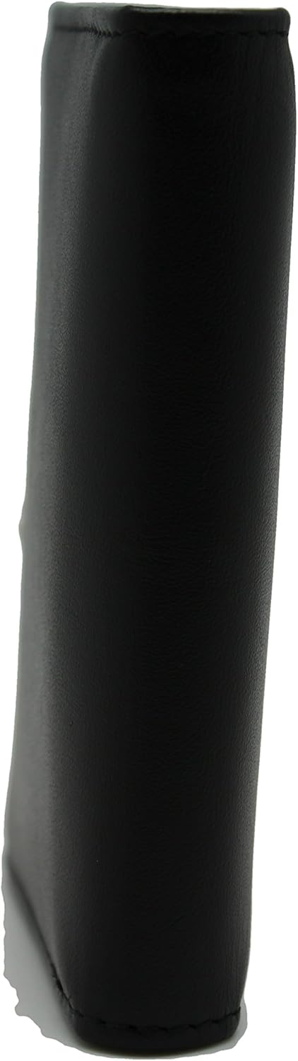 RFID Safe Men L-Fold Trifold Leather Wallet Hipster Key Holder Zip Bill Slot in Gift Pouch (Black 53-35 NON RFID)...