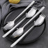 IQCWOOD Sporks, 4-Pack 18/10 Stainless Steel Fork, Metal Spork for Everyday Household Use, 7.4-Inch Long Handle Dessert Ice Cream Salad Forks, Fla...