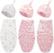 3 Pack Preemie Swaddle Blanket with Hat Set Preemie Hats Baby Receiving Blanket Swaddle Wrap for Preemie Newborn (Cute Style)...