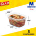 GladWare Soup & Salad Everyday Use, Medium Rectangle Storage, Standard, 24 Oz, 5 Count...