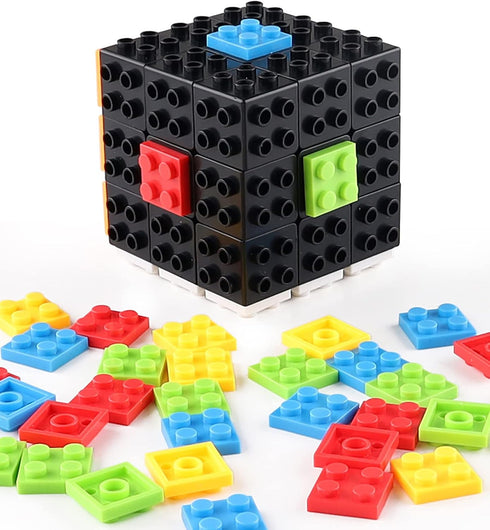 3x3 Speed Cube 3x3x3 Magic Speed Cube Puzzles Black Sturdy and Smooth Speed Cube Puzzles Toy Montessori STEM Educational Toys Gift for All Ages...