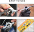 JONMON 8 Pcs Metric Die Set - Screw Die & Adjustable Wrench Holder with M3-M12 Dies Threading and Rethreading Cutting External Thread Processing T...