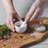 WM Bartleet & Sons 1750 Traditional Porcelain Mini Mortar & Pestle, Herb and Spice Grinder 7cm – White...