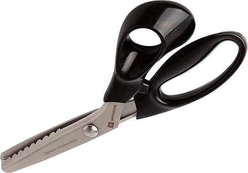 Scalloped Pinking Scissors (078) - Multipurpose, Ultra Sharp Blade Shears, Softgrip, Stainless Steel Sewing, Comfort TPR Grip, Crafting Scissors f...