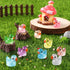 Luminous Glitter Tiny Ducks 100pcs Mini Little Resin Ducks Figures Glow in The Dark Ducks Animal to Hide Small Ducks Bulk for Dollhouse Micro Doll...