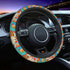 Bohemia Flowers Car Steering Wheel Cover for Womens Girls Mens 15 Inches Anti-Slip Universal Truck Vans SUV Auto Protector Accessories...