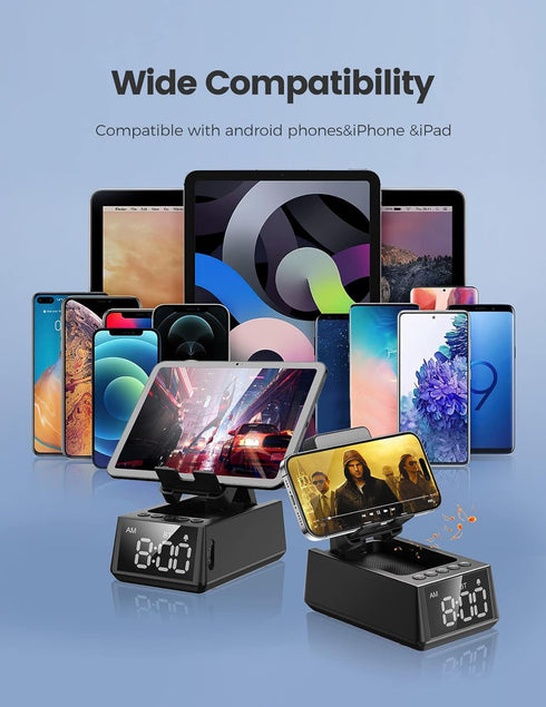 Birthday Gifts for Men Women, Cell Phone Stand Bluetooth Speaker with Anti-Slip Base, Hd Surround Sound, Cool Multi Functional Gadget, Unique Gift...