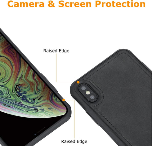 molzar MAG Series for iPhone Xs Max Case, Built-in Metal Plate for Magnetic Mount, Works with Qi-Certified Chargers, Compatible with iPhone Xs Max...