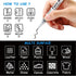 TZARROT White Paint Pen, 8 Pack 0.7mm Acrylic Paint Pens with 2 White 2 Black 2 Gold 2 Silver Permanent Marker for Wood Rock Fabric Metal Plastic ...