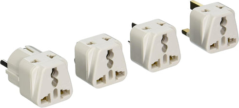 Ckitze 2 Input USA Worldwide Travel Power Adapter Plug Set for International Use - Universal Grounded Safe - CE Certified for Mobile Cell Phone, L...