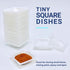 Weigh Boats Small - 125 Pack 7ml Plastic Disposable Trays for Scale, Square Weighing Dishes for Powder Weight, Crafts, Food Samples - Mini Pour Bo...