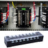 Antrader 10-Pack 8 Positions Dual Rows 600V 15A Wire Barrier Block Screw Terminal Strip with Cover TB-1508...