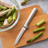 RADA Cutlery Serrated Regular Paring Knife (R142), 3.25" Stainless Steel Hollow Ground Fine-Serrated Blade, Made in USA, Silver Handle...