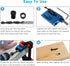 14Pcs Pocket Hole Jig Kit, 15 Degree Woodworking Inclined Hole Jig with 6/8/10mm Drill Bits for Carpentry Woodworking Angle Drilling Holes...