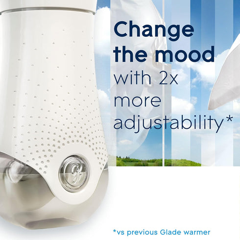 Glade PlugIns Refills Air Freshener Starter Kit, Scented and Essential Oils for Home and Bathroom, Clean Linen, 1.34 Fl Oz, 1 Warmer + 2 Refills...