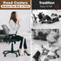 Bell Glides Replacement Office Chair or Stool Swivel Caster Wheels to Fixed Stationary Castors (Bell Glides Short)...