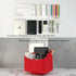 UnionBasic Rotating Desk Organizer, 360 Degree Desk Spinning Caddy, Desktop TV Guide/Mail/Media/Remote Controller Holder Organizer, Red...