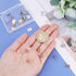 SUPERFINDINGS 24Pcs 2 Colors Hammered Brass Stud Earring Findings 10mm Flat Round Earring Posts Real Gold Platinum Plated Circle Disc Earring Stud...