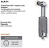 PROLUBE Quick Connect Metric Grease Fitting Adaptor, 90 Degree Angle, 4.9 mm Diameter Greasing End, Max Pressure 1,000 PSI, for Use with Hand Oper...