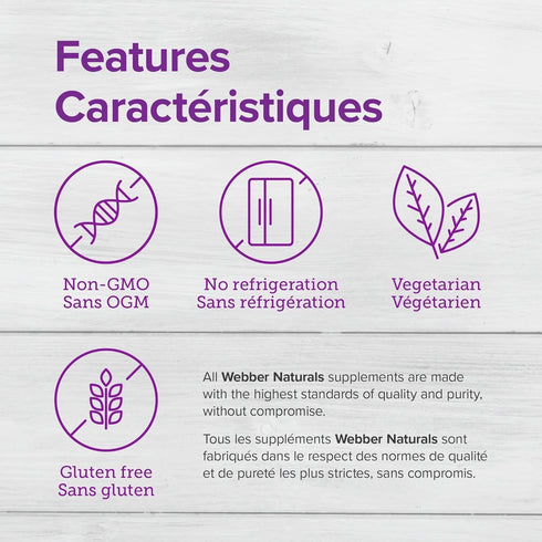 Webber Naturals Probiotic 30 Billion, 8 Probiotic Strains, 30-Capsules...