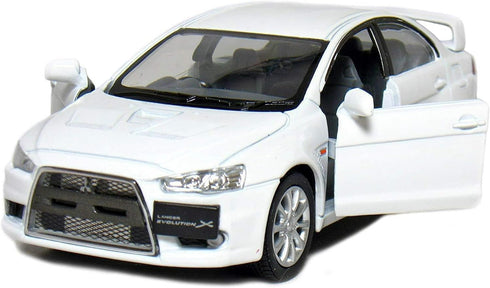 KiNSMART 2008 Mitsubishi Lancer Evolution X 1:36 Scale 5" White...