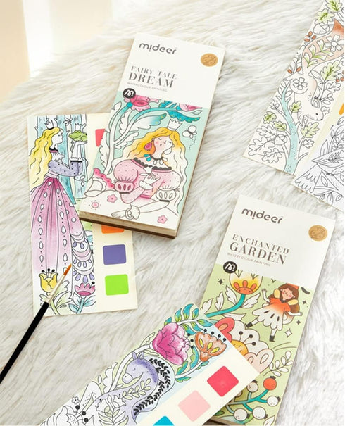 Watercolor Painting Books for Beginners, Wonderful Holiday Style Kids Student DIY Toy Art Supplies, Hours of Painting Fun for Children, Great to K...
