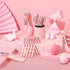 14 Pcs Small Travel Makeup Brush Set Portable Pink Make up Brushes with Case,5 Pcs Makeup Sponge,Valentine's Day Gift,Mother's Day Gift for Founda...