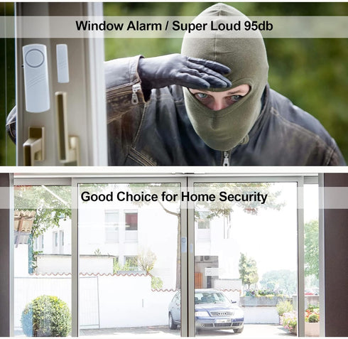 Door Window Alarm, 90DB Door Alarms for Kids Safety, Door Window Burglar Alarm-Window Pool Alarms for Home (12 Pack)...