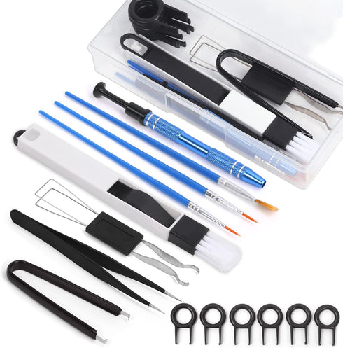 14Pcs Keyboard Lube Kit for Mechanical Keyboard Lube, Incl Key Puller Tweezers Cleaning Brush Lubrication pens Keycap Remover...