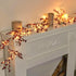 Vanthylit 6FT Red Berry Garland Lights, Battery Operated Christmas Garland with Timer, Lighted Berries Garland Decorations for Holiday Fireplace M...