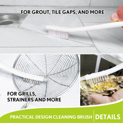 Small Scrub Brushes for Cleaning,Crevice Cleaning Tool Set for Track Juicer Toaster Sink Tile Grout Grater Seafood,Detailing Cleaning Supplies Gad...