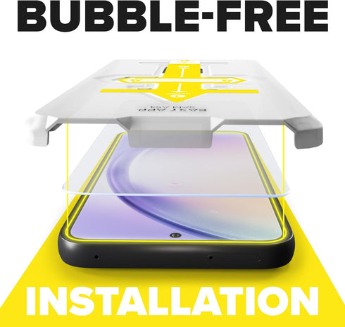 for Samsung Galaxy A54 5G Screen Protector with Installation Tool, Tempered Glass for Samsung A54 5G, Ultra Resistant, Case Friendly, 9H Hardness,...