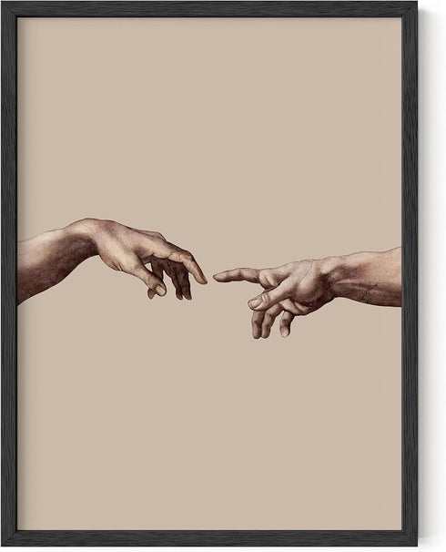 HAUS AND HUES The Creation of Adam Poster Michaelangelo Poster Light Academia Aesthetic Room Decor Aesthetic Posters for Bedroom Posters Aesthetic...