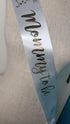 Twinkle Little Star Baby Shower Sash Banner for Mommy to Be White & Gold with Rhinestone Pin...