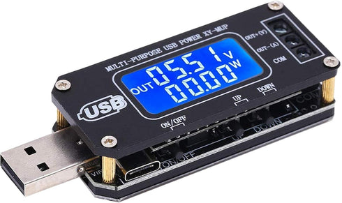 PEMENOL DC-DC CNC USB Step Up/Down Power Supply Regulator Module 3.5V-12V to 1.0V-24V 2-3W, Adjustable Boost Buck Voltage Converter Digital Displa...