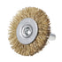 uxcell 1-1/2Inch Wire Wheel Brush Bench Copper Plated Crimped Steel 1/4-Inch Shank 10 Pcs...