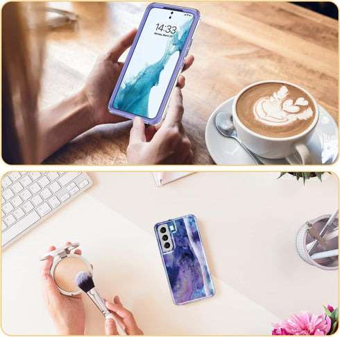 Esdot Compatible with Samsung Galaxy S22 Plus Case,Passing 21ft Drop Test,with Fashionable Designs for Women Girls,Protective Phone Case for Galax...