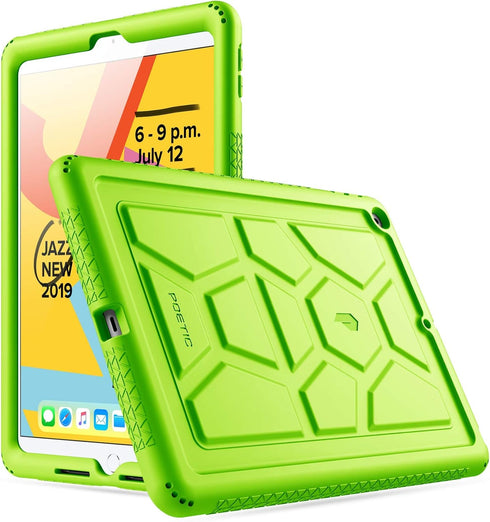 Poetic TurtleSkin Case Designed for iPad 10.2 9th Generation (2021) / 8th Generation (2020) / 7th Generation (2019), Heavy Duty Shockproof Kids Fr...