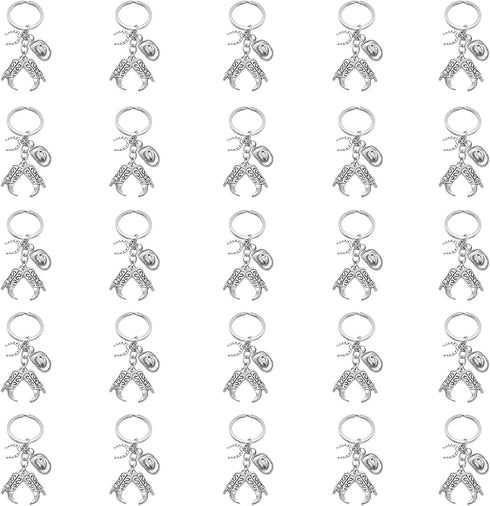 iMagitek 25 Pcs Western Cowboy Keychains Western Party Favors Hat Boot Horseshoe Keychains for Guests Western Party Supplies Horse Lover Gifts for...