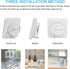 Digital Bathroom Shower Wall Clock Timer, LCD Digital Wall Clock with Suction Waterproof Temperature Humidity Gauge, Touch Screen Timer, Large Cou...