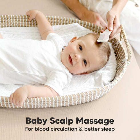 Baby Hair Brush and Comb Set for Newborn - Wooden Baby Hair Brush Set with Soft Goat Bristle, Baby Brush Set for Newborns, Baby Brush and Comb Set...