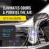 UTILE Car Ionizer Odor Eliminator Purifier with Dual USB Charger – Ionic Air Freshener| 2.1A/0.8W USB Charging for Phone, Tablet and Other Devices...