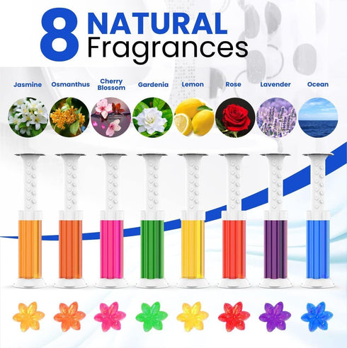 -96 Flowers- Flower Toilet Gel Stamp | Toilet Scent Fresheners | Toilet Fresheners Gel Toilet (Mix Scent)...
