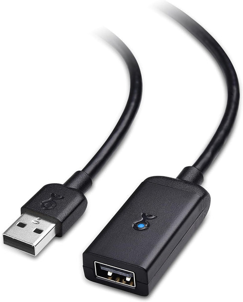 Cable Matters Active USB Extension Cable 32.8 ft / 10m (Active USB Extender Cable, USB Cable Male to Female) for Webcam, Oculus Sensor, HTC Vive L...