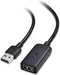 Cable Matters Active USB Extension Cable 32.8 ft / 10m (Active USB Extender Cable, USB Cable Male to Female) for Webcam, Oculus Sensor, HTC Vive L...