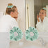 7Pcs Spa Headband and Wristband Set, Face Wash Headband Makeup Skincare Headband Wrist Bands Thick Puffy Sponge Bubble Headband Wrist Scrunchies C...