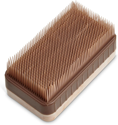 HIC Kitchen Potato Brush and Vegetable Scrubber, Dual-Textured Bristles...