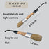 Chalk Wax Paint Brush – 2 PCs 1 Flat Paint Brushes for Furniture Painting 1 Round Chalk Wax – Bristle Paint Brushes Set Suitable with Any Chalk Pa...